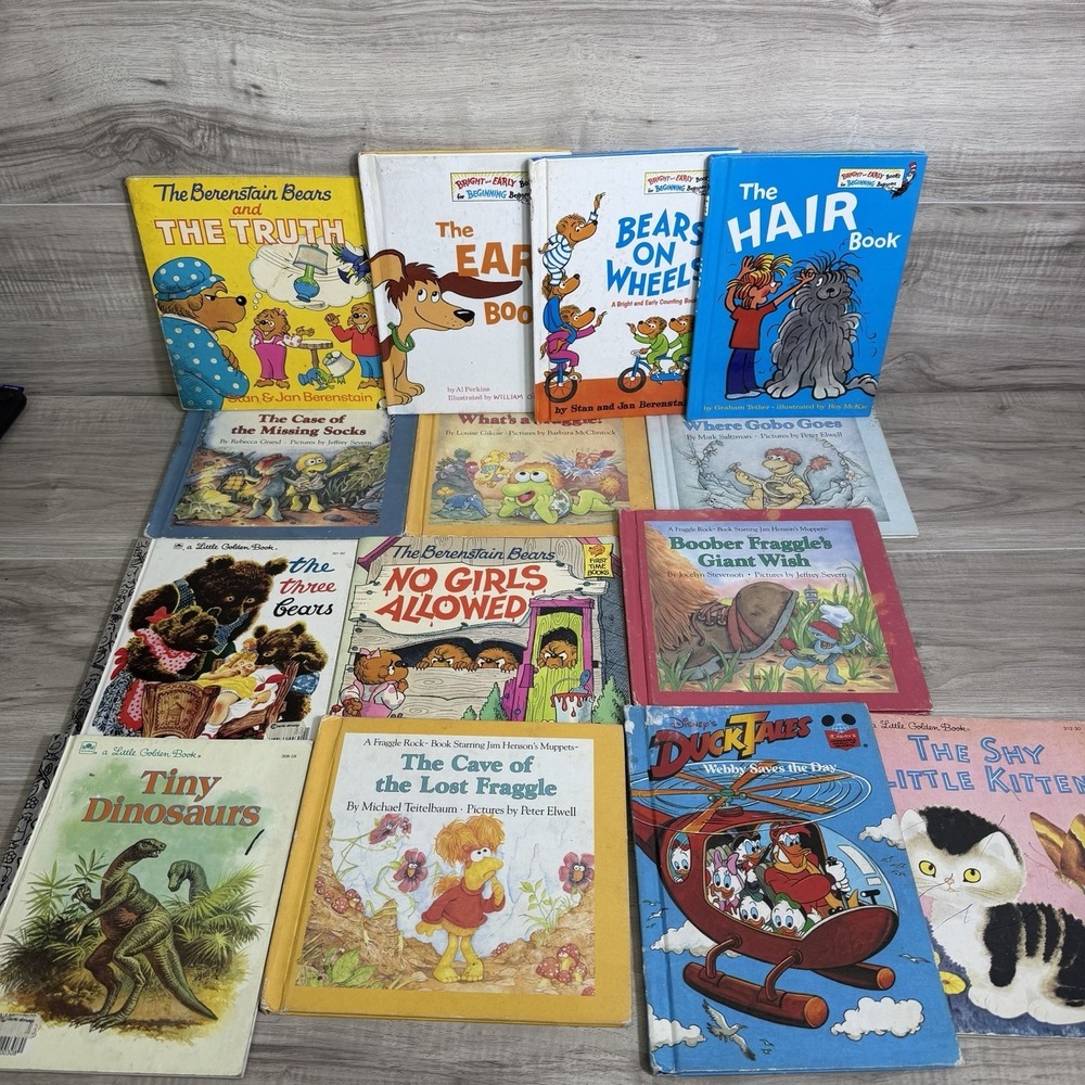 Lot of 14 Vintage Berenstain Bears Themed Dr. Seuss Hardcover Children's Books